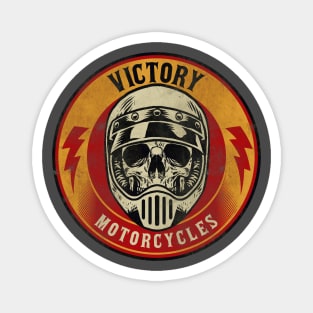 Victory Motorcycle Skull Biker Magnet