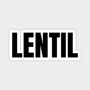 Lentil Word - Simple Bold Text Magnet