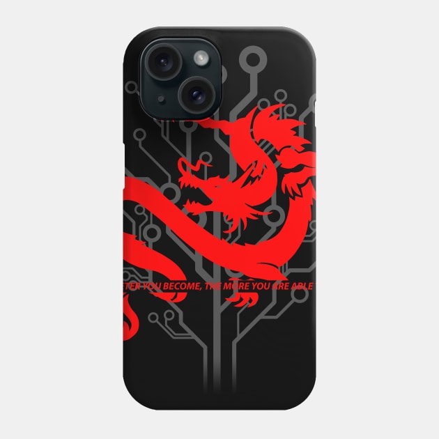 Backtrack Kali Linux Dragon Programming and Computer Phone Case by rumsport