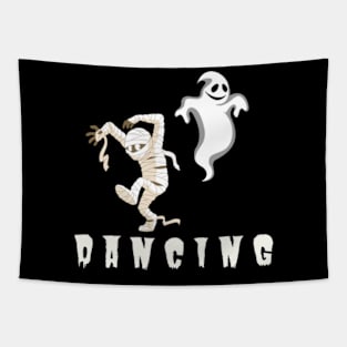 halloween ghost dancing Tapestry