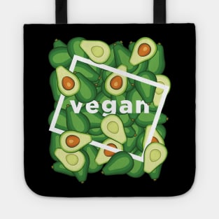 Vegan Avocado Gift Vegetarian Healthy Women Men Boys Girls Funny Happy Lifestyle Tote