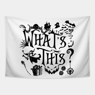 What's This? - The Nightmare Before Christmas (Black) Tapestry