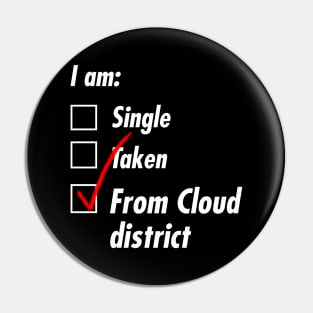 Single Taken Cloud district Pin