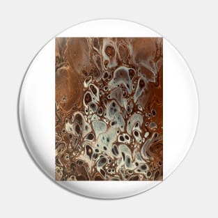 Pour abstract autumn forest paint Pin