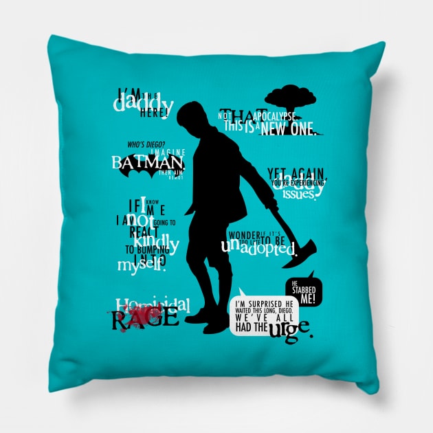 The Umbrella Academy: Five Pillow by firlachiel