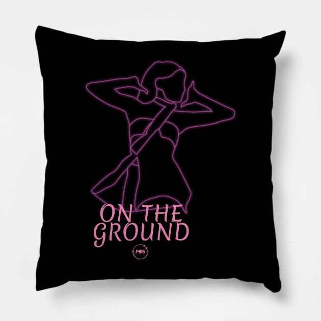 rose on the ground led design Pillow by MBSdesing 