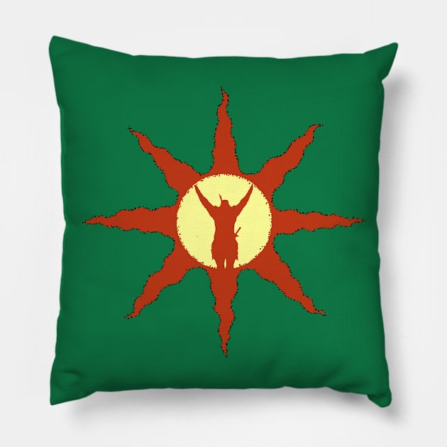 Sun symbol Pillow by Max58