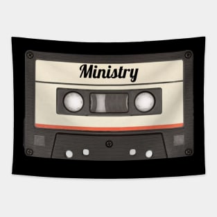 Ministry / Cassette Tape Style Tapestry