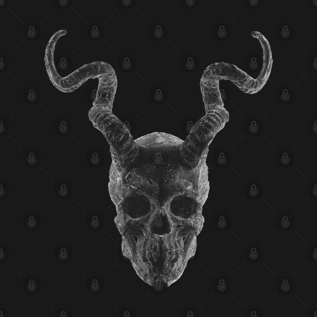 RISE OF HUNTER SKULL WITH HORNS by gigigvaliaart