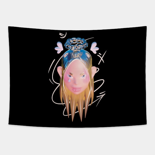 angel face Tapestry by Voropaeva_visual