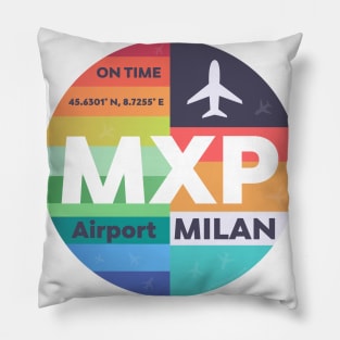 Milan MXP airport symbol Pillow