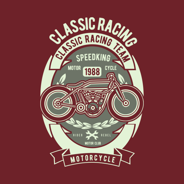 Classic Racing Team - Speed King by Wheezing Clothes