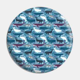 Dolphins Pattern Pin