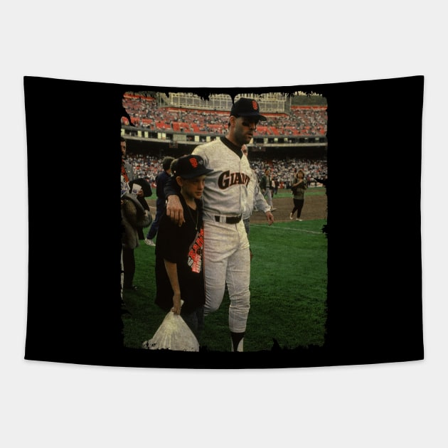 Will Clark in San Francisco Giants Tapestry by PESTA PORA