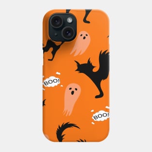 Halloween cat Ghost Phone Case