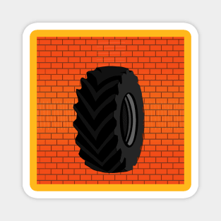 black big wheel Magnet