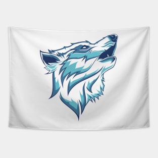 blue wolves Tapestry