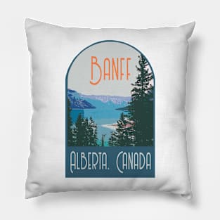 Banff Alberta, CA Decal Pillow