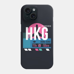 Hong Kong (HKG) Airport Code Baggage Tag Phone Case