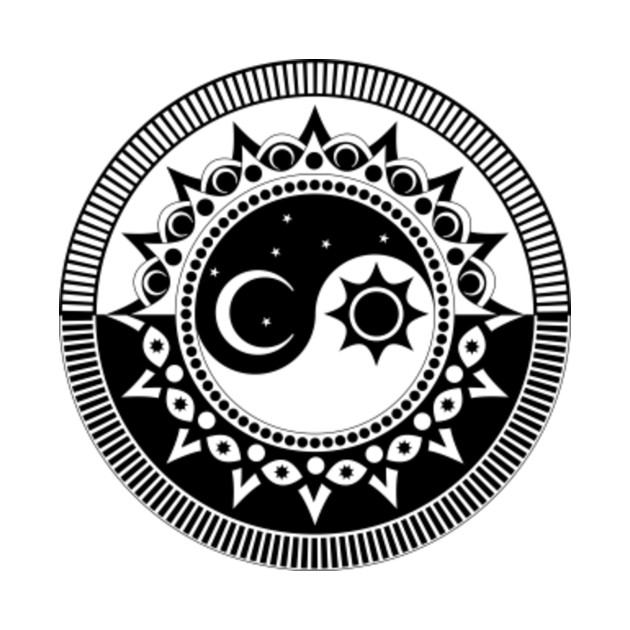 Download Yin Yang Duality Sun Moon Mandala - Yin Yang - Tapice ...