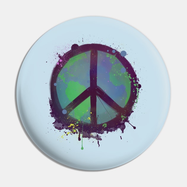 Peace Pin by njonestees