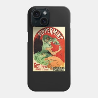 Retro poster - pub - vintage - pippermint - haute garonne Phone Case