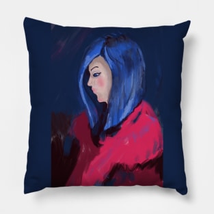 Portrait  of a stranger Pillow