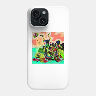 the horns and the witches ecopop in the goya artsy wallpaper 1 Phone Case