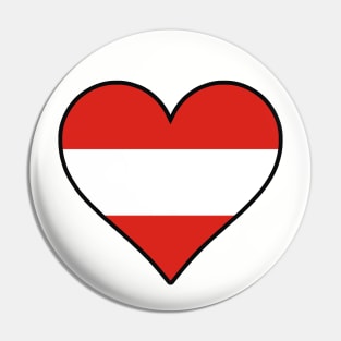 I Love Austria Pin