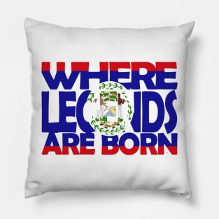 Belize Flag - Where Legends Are Born - Belizean - Soca Mode Pillow