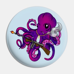 Gangster octopus Pin