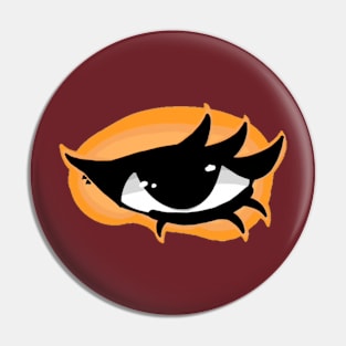 Orange Power Eyeball Pin