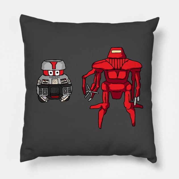 Battle Bots Pillow by DeliciousAmbiguity