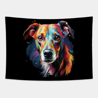 Whippet Rainbow Tapestry