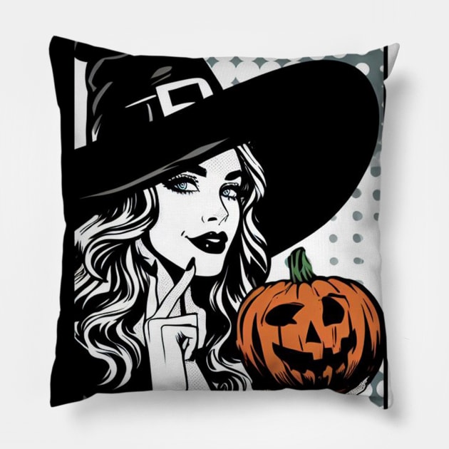 Witch Halloween Pillow by Goth_ink