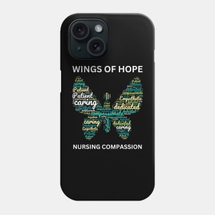 Nurse Geometric Butterfly Quote Design Phone Case