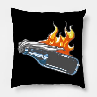 Molotov bomb protest Pillow