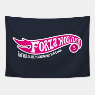 The Ultimate Playground for Cars! - Pink/White Colorway Tapestry