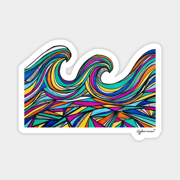 Waves of Color Magnet by JJ Barrows 