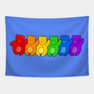 Gay Bear Rainbow Pride Tapestry