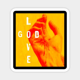 Love God - Golden Light Magnet