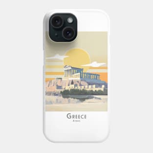 Sunset Over the Acropolis in Athens Greece Phone Case