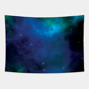 Mask Galaxy Blue Tapestry