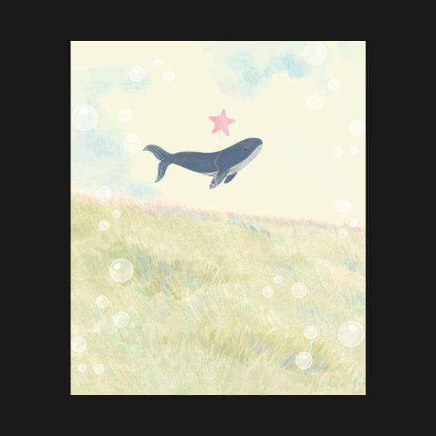 Whale in the field by SkyisBright