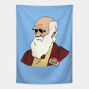 Funny Charles Darwin Evolutionary Scientist Graphic Tapestry