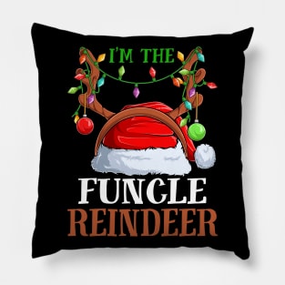 Im The Funcle Reindeer Christmas Funny Pajamas Funny Christmas Gift Pillow