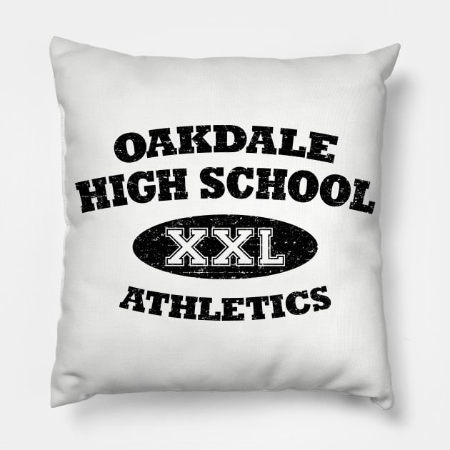 Oakdale High School Athletics (Worn) Pillow by Roufxis