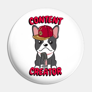 Cute french bulldog is a content creator Pin