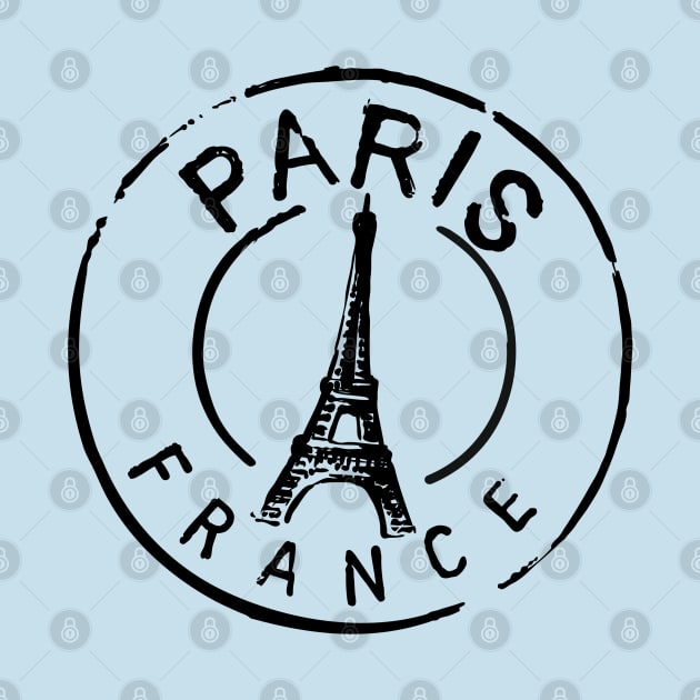 Paris Stamp by Spatski