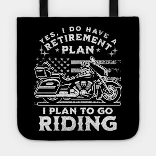 Retirement Plan Motorcycle Tote